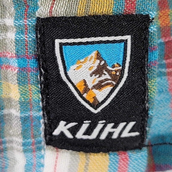 Kuhl Men’s Medium Multicolor Plaid Short Sleeve Button Up Shirt - Picture 7 of 12